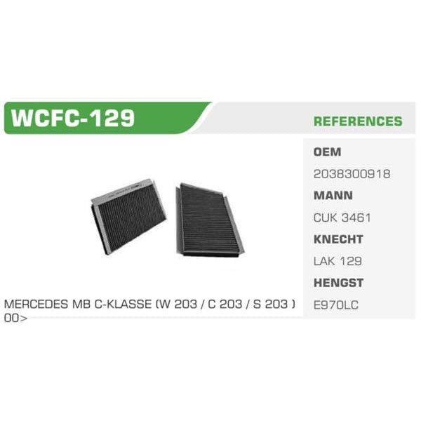 WINKEL WCFC-129 Polen Filtresi Mercedes W203 00-08 