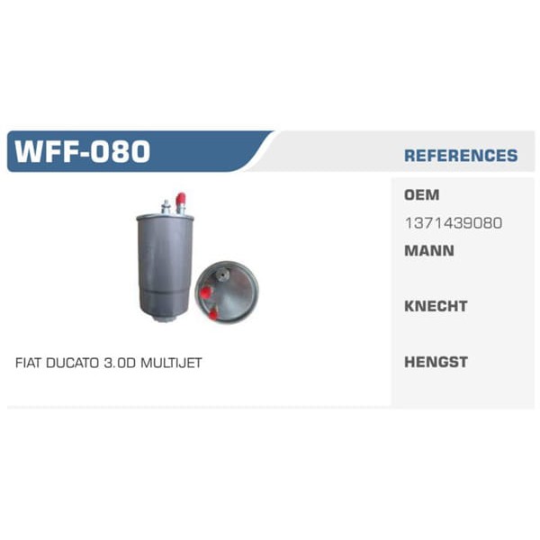 WINKEL WFF-80 Mazot Filtresi Boxer 11- 3.0 HDI / Jumper / Accent Era 09- Getz 06- Euro5 