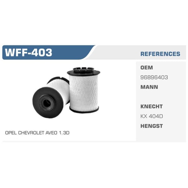 WINKEL WFF-403 Mazot Filtresi Aveo 11- 1.3D A13Dte B16Dth A17Dts 