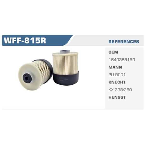 WINKEL WFF-815R Mazot Filtresi CLIO IV 12- Captur 13- / Logan II 12- Sandero Duster Dokker 12- Lodgy