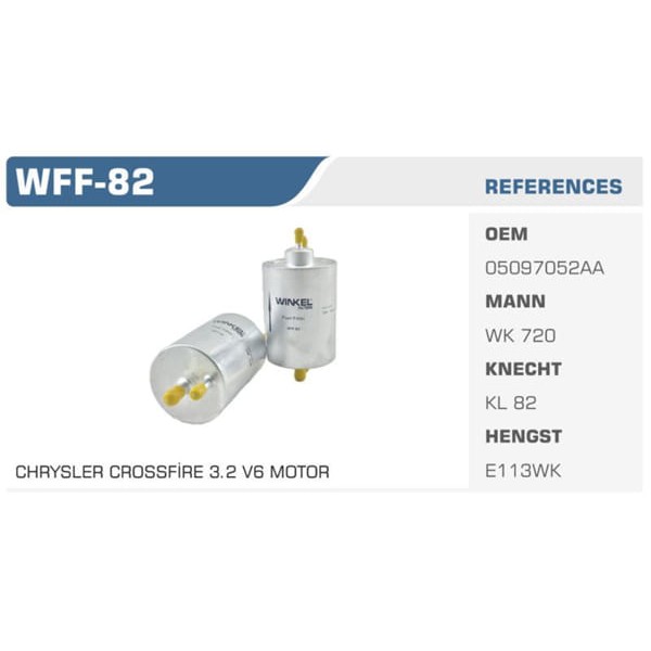 WINKEL WFF-82 Benzin Filtresi Mercedes C Serisi Clk Serisi E Serisi S Serisi Gl Serisi Koli: 50 Ad. 