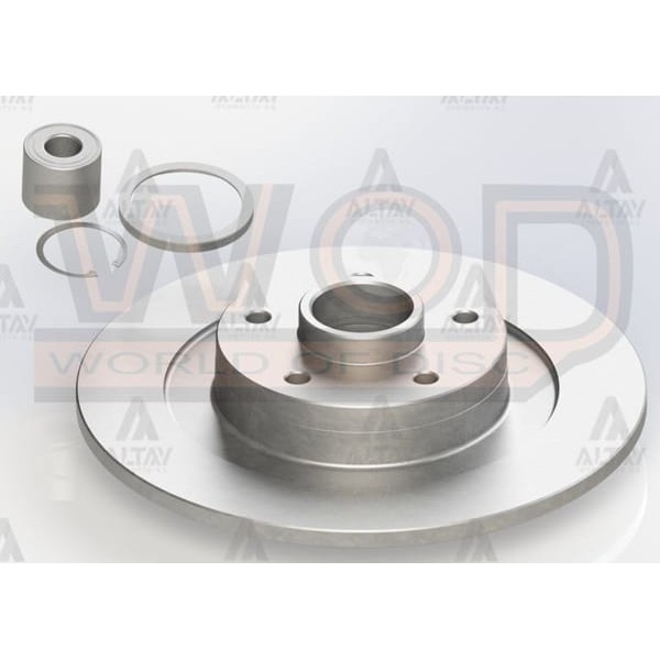 WOD 30775B Fren Diski Laguna III 07= Talisman 15= Arka Düz Absli Poryalı Rulmanlı 300-5 