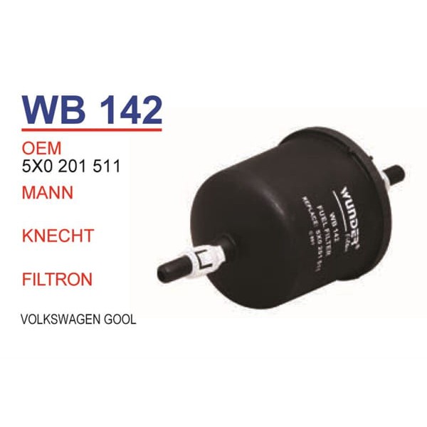 WUNDER WB142 Benzin Filtresi Volkswagen Gool 