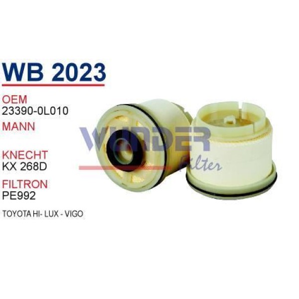 WUNDER WB2023 Mazot Filtresi Toyota Hı-Lux - Vigo