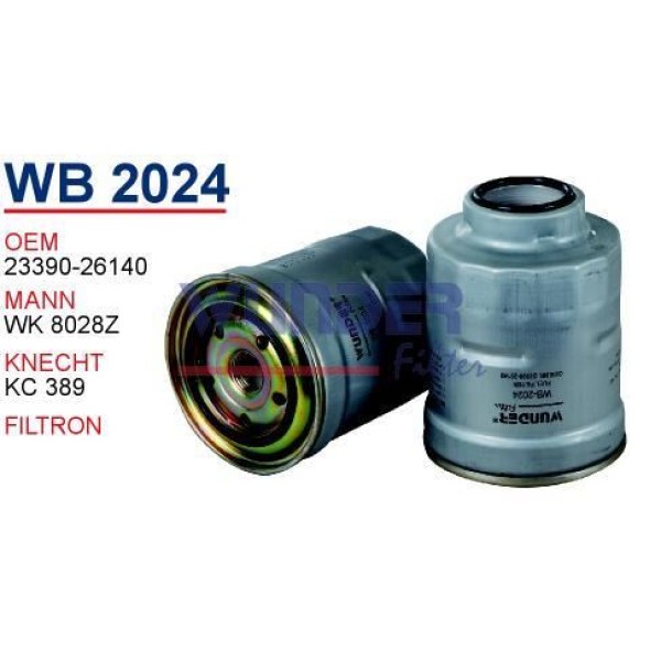 WUNDER WB2024 Mazot Filtresi Toyota Corolla 08- D4D Yeni Model