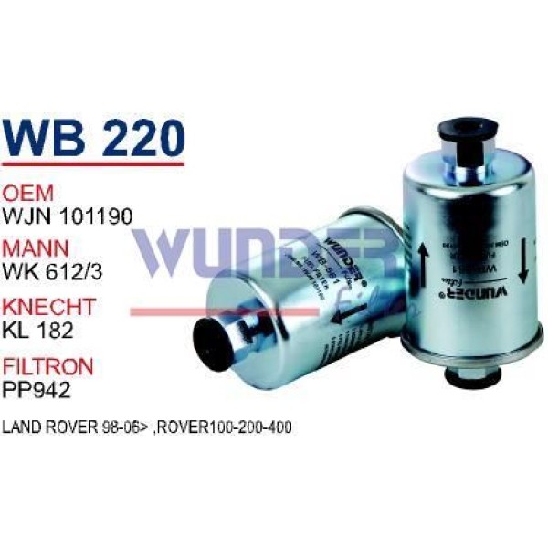 WUNDER WB220 Benzin Filtresi Land Rover 98-06- -Rover 100-200-400