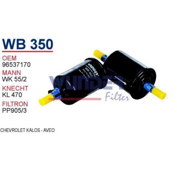 WUNDER WB350 Benzin Filtresi Chevrolet Kalos - Aveo