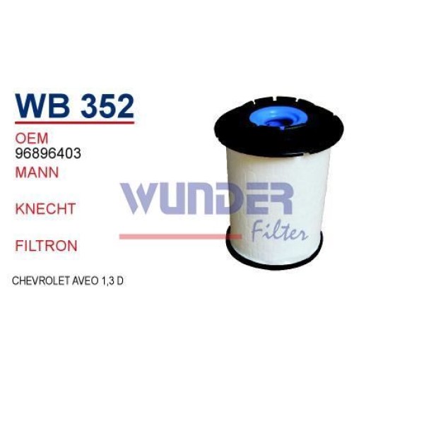 WUNDER WB352 Mazot Filtresi Chevrolet Aveo 1,3D