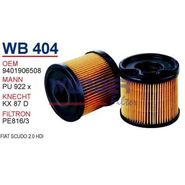 WUNDER WB404 Mazot Filtresi Citroen C4 - C5