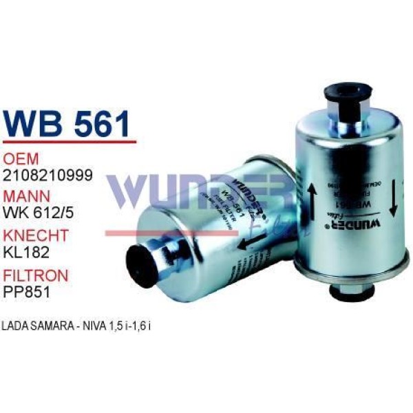 WUNDER WB561 Benzin Filtresi Lada Samara - Niva 1,5 İ-1,6 İ 