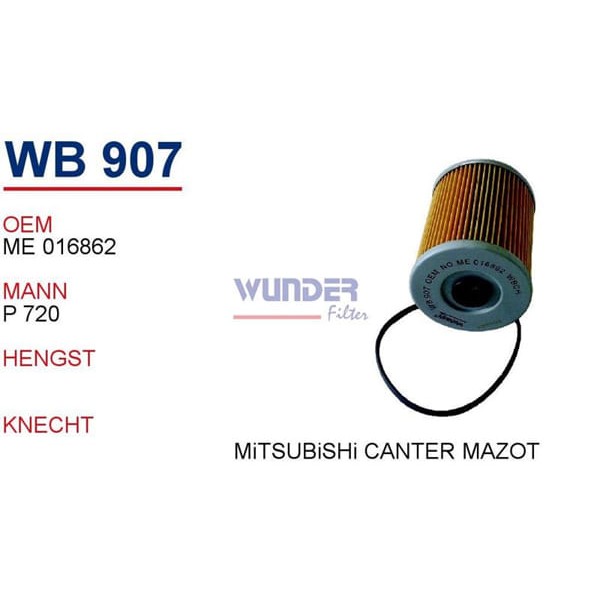 WUNDER WB907 Mazot Filtresi Mitsubishi Canter 