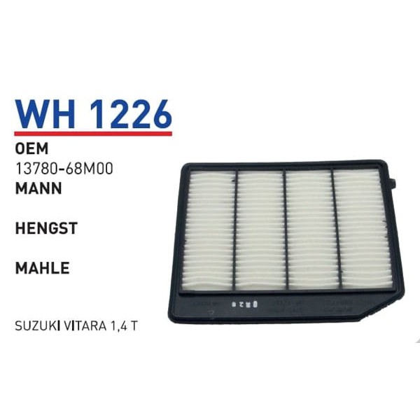 WUNDER WH1226 Hava Filtresi Suzuki Vitara 1,4 T