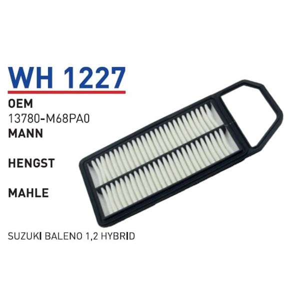 WUNDER WH1227 Hava Filtresi Suzuki Baleno 1,2 Hybrid