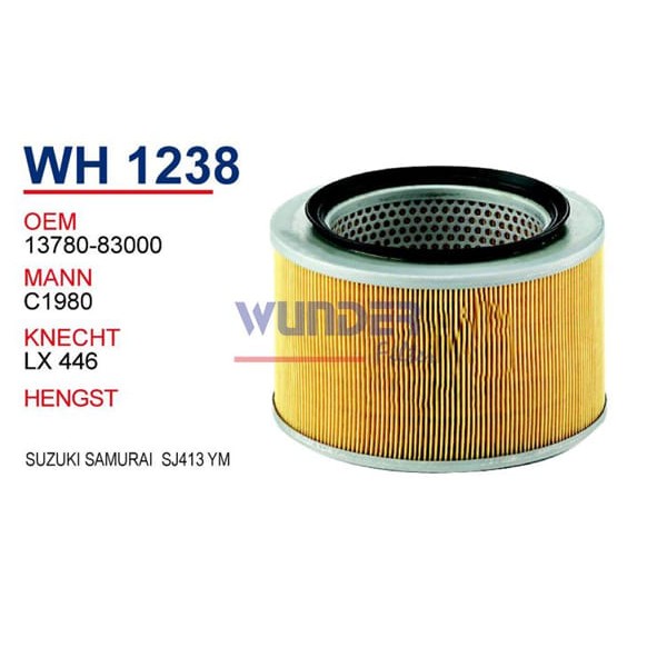 WUNDER WH1238 Hava Filtresi Suzuki Samurai Sj 413 Yeni Model 