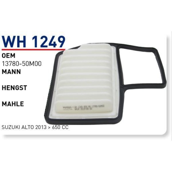WUNDER WH1249 Hava Filtresi Suzuki Alto 2013 - 650 Cc