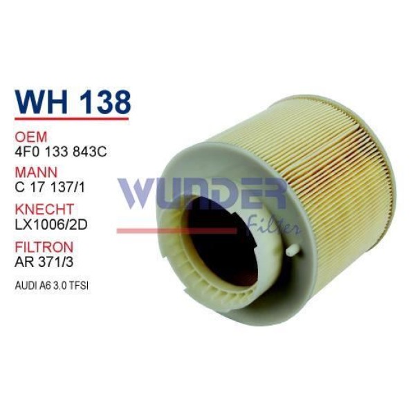 WUNDER WH138 Hava Filtresi Audi A6 3.0 Tfsı 