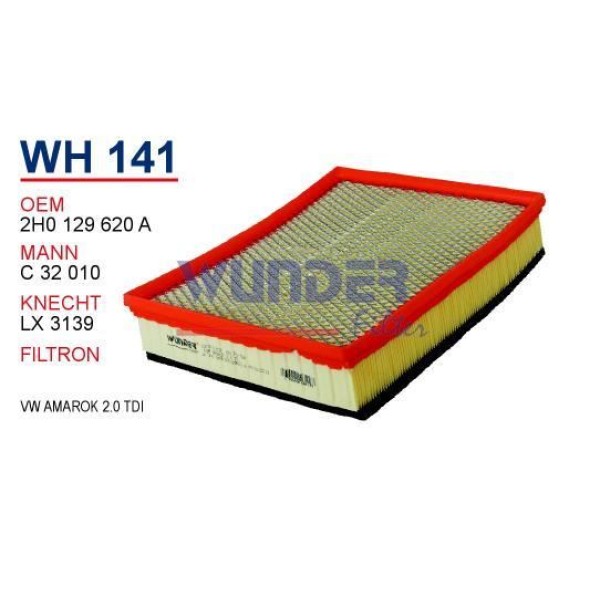 WUNDER WH141 Hava Filtresi Volkswagen Amarok 2,0 TDI 