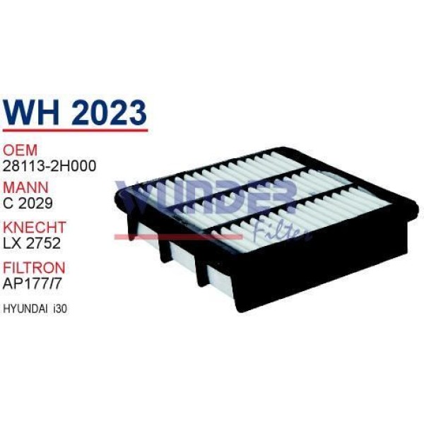 WUNDER WH2023 Hava Filtresi İ30 08- / Ceed 06-