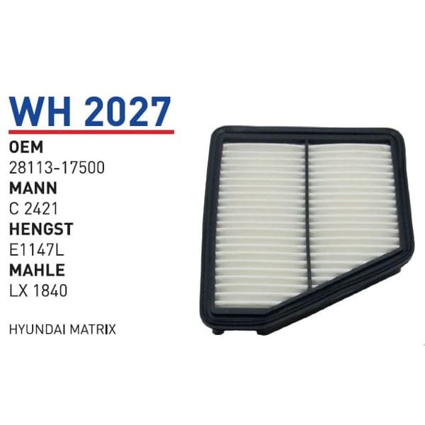 WUNDER WH2027 Hava Filtresi Hyundai Matrix
