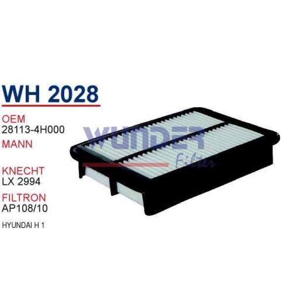 WUNDER WH2028 Hava Filtresi Starex H1 08- 2.5 CRDI