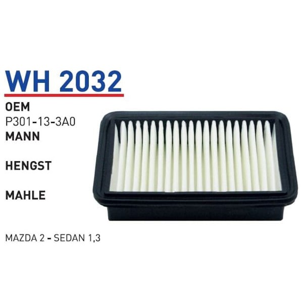 WUNDER WH2032 Hava Filtresi Mazda 2 - Sedan 1,3