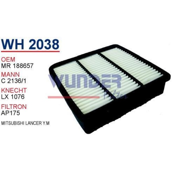 WUNDER WH2038 Hava Filtresi Mitsubishi Lancer Yeni Model