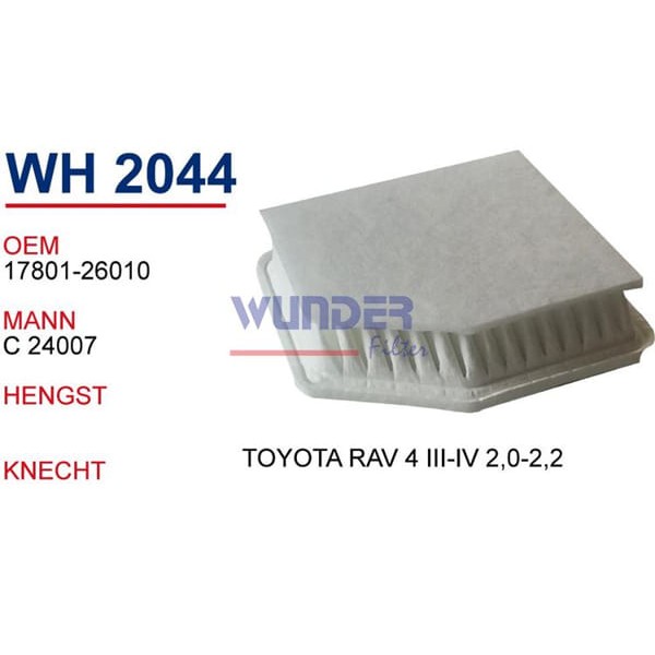 WUNDER WH2044 Hava Filtresi Toyota Rav 4 III-Iv 2,0-2,2 