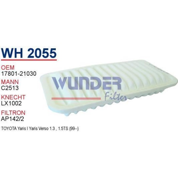 WUNDER WH2055 Hava Filtresi 107 / C1 / Yaris 99-05 1.0