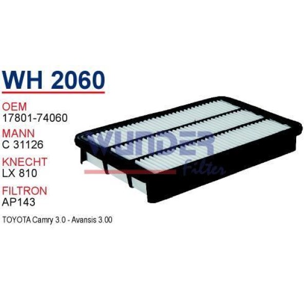 WUNDER WH2060 Hava Filtresi Toyota Camry 3.0 - Avensis 3.0