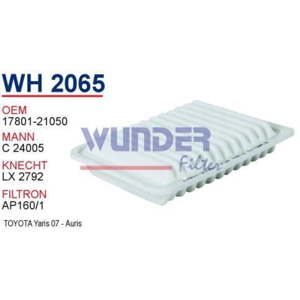WUNDER WH2065 Hava Filtresi Corolla 07- C24005 Fn0215 