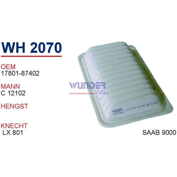 WUNDER WH2070 Hava Filtresi Daihatsu Terios 1,3-Montana-Utılıty