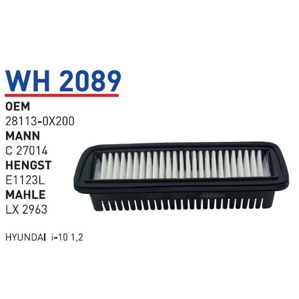 WUNDER WH2089 Hava Filtresi Hyundai İ-10 1,2 