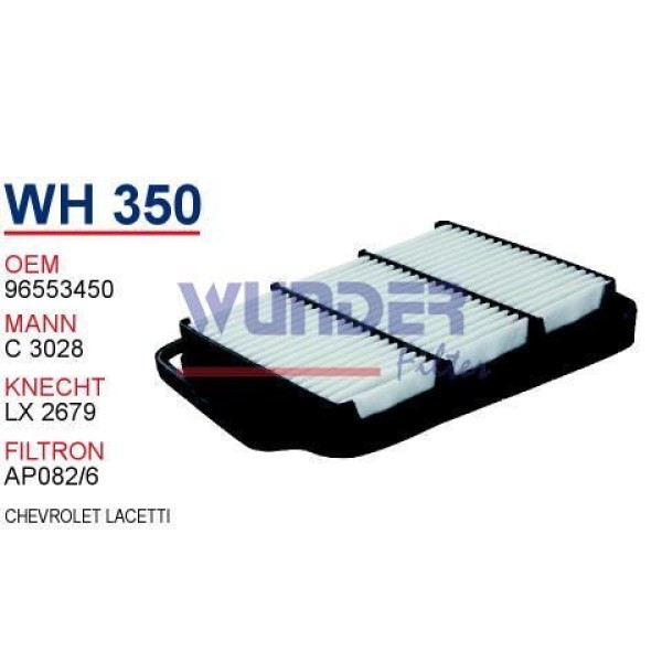 WUNDER WH350 Hava Filtresi Chevrolet Lacetti