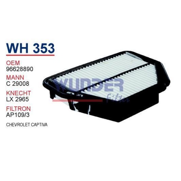 WUNDER WH353 Hava Filtresi Captiva Antara 07- C29008 Fn0233 