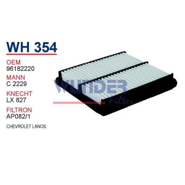 WUNDER WH354 Hava Filtresi Chevrolet Lanos Hava 