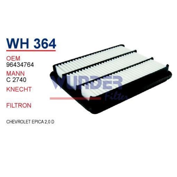 WUNDER WH364 Hava Filtresi Chevrolet Epica 2,0D 