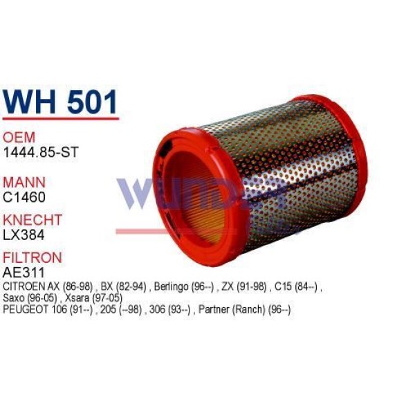 WUNDER WH501 Hava Filtresi Pejo 106-306 C1460 Fn4002