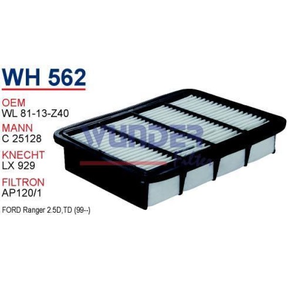 WUNDER WH562 Hava Filtresi Ford Ranger