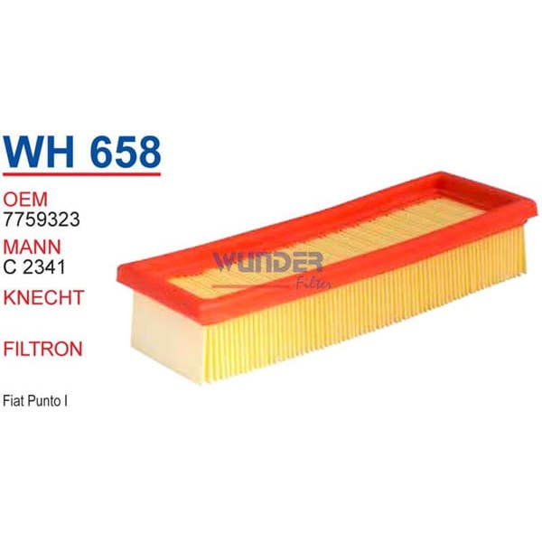 WUNDER WH658 Hava Filtresi Fiat Punto I -Panda I 1,1-1,2 