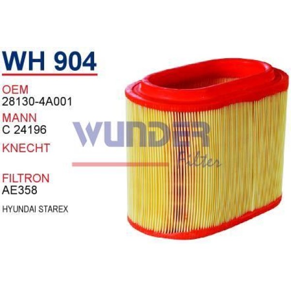 WUNDER WH904 Hava Filtresi Starex 98-08 2.5 CRDI 2.5Tcı 2.5Td C24196 