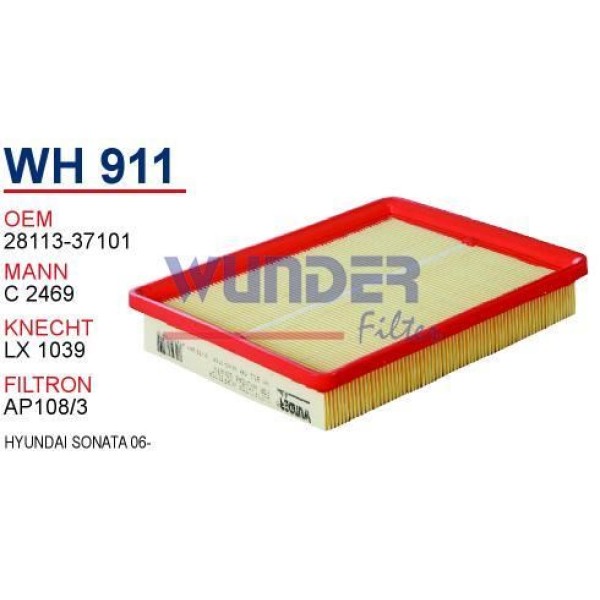 WUNDER WH911 Hava Filtresi Hyundai Sonata 06-