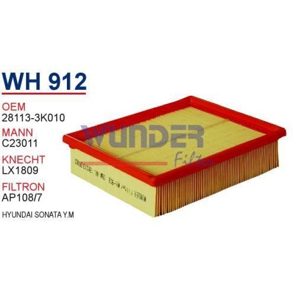 WUNDER WH912 Hava Filtresi Sonata 05-11 28113-3K010