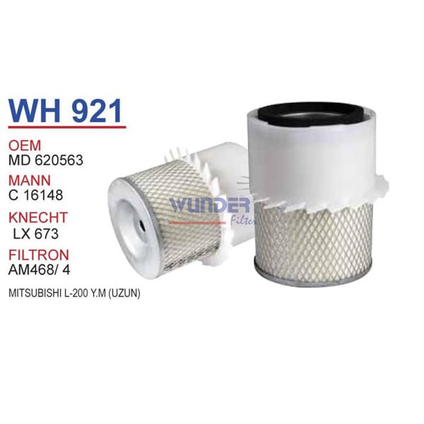 WUNDER WH921 Hava Filtresi Mitsubishi L-200 Yeni Model (Uzun) 