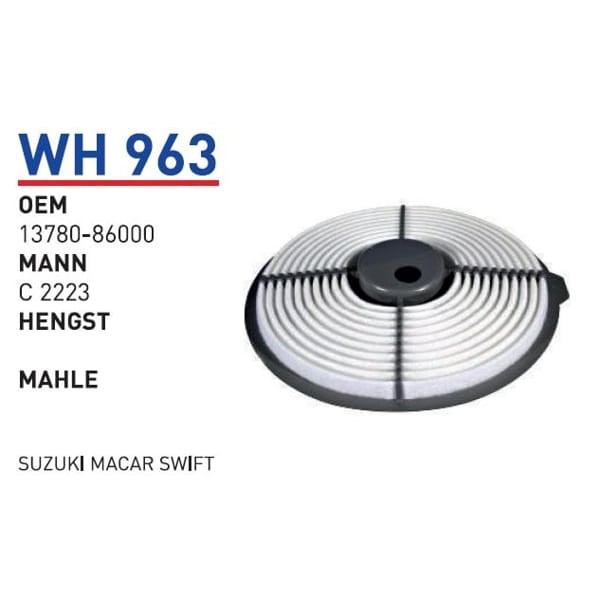 WUNDER WH963 Hava Filtresi Suzuki Macar Swift