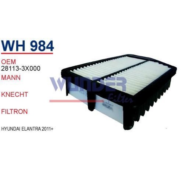 WUNDER WH984 Hava Filtresi Elantra İ30 12- C26022 Fn0219