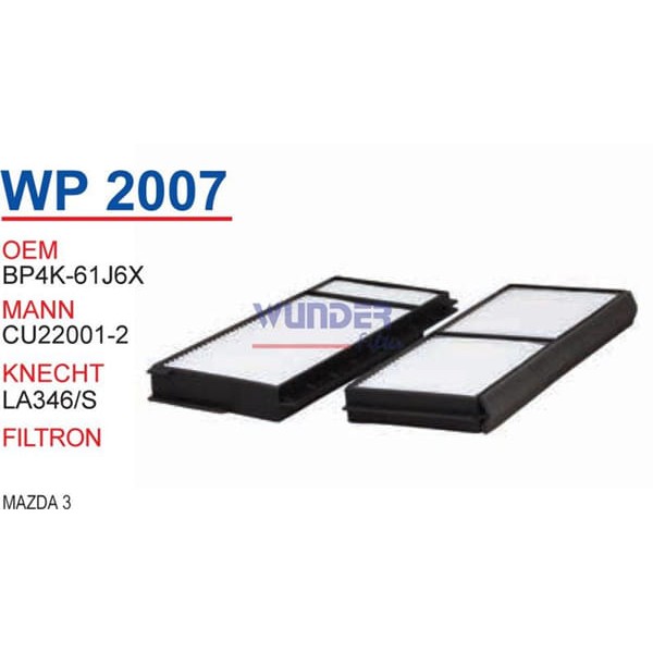 WUNDER WP2007 Polen Filtresi Mazda 3