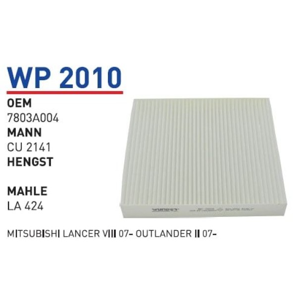 WUNDER WP2010 Polen Filtresi Isuzu D-Max 