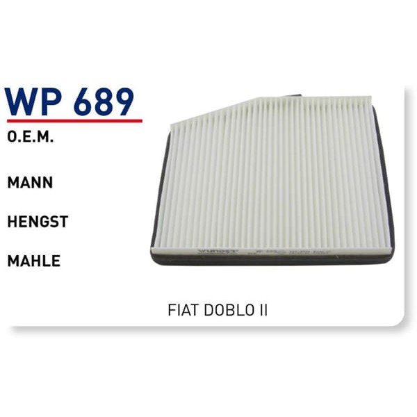 WUNDER WP689 Polen Filtresi Fiat Doblo II 