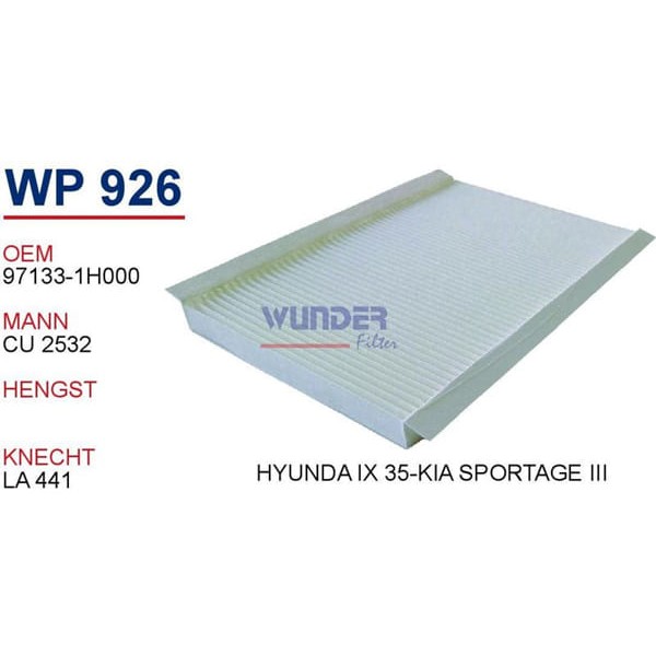 WUNDER WP926 Polen Filtresi Kia Ceed