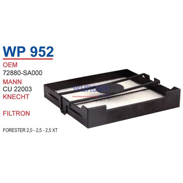 WUNDER WP952 Polen Filtresi Forester 2,0 - 2,5 - 2,5 Xt 